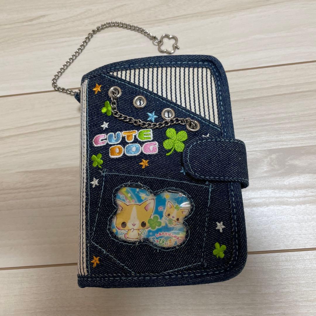 平成レトロ当時物 デニム手帳 デニムシール帳 6穴バインダー 希少 平成