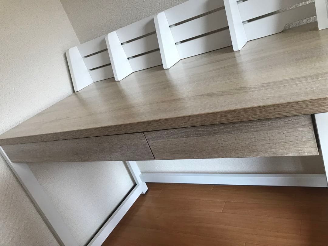 LOWYA デスク 可動棚,引き出し付き 幅110