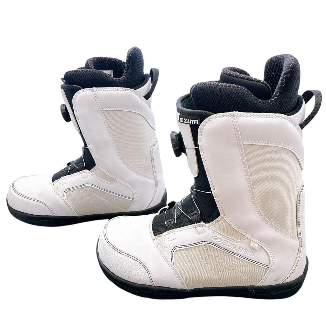 【美品】ZUMA スノーボード ブーツ ツマ ホワイト BOA 27.0