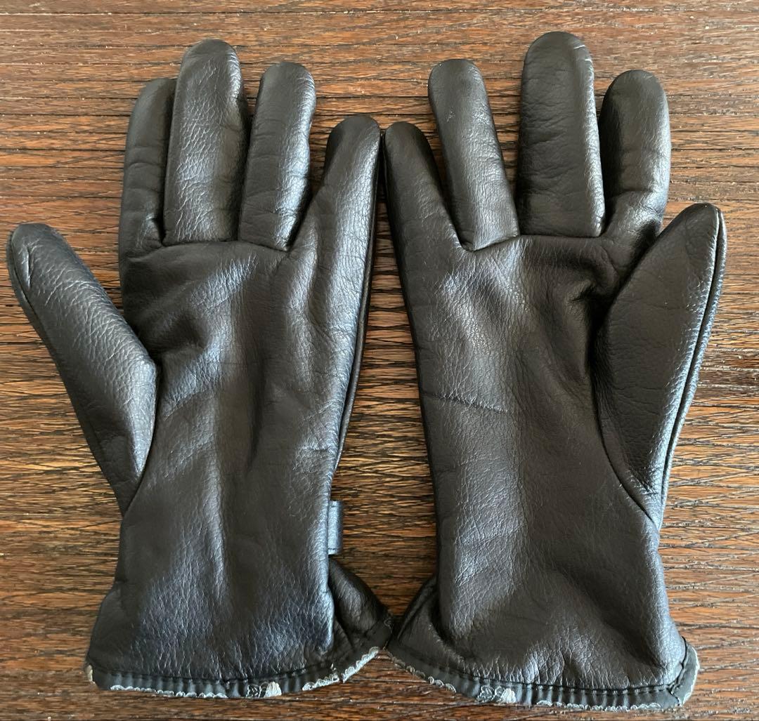 90s COMANCHEROS レザーグローブ ブラック メンズS イタリア製
