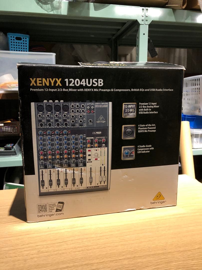【美品】Behringer XENYX 1204USB アナログミキサー