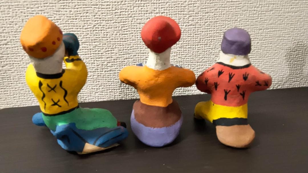 旧ソ 伝統工芸品 民芸品 ディムカヴァ・ディムコヴォ 土人形 楽器弾き人形
