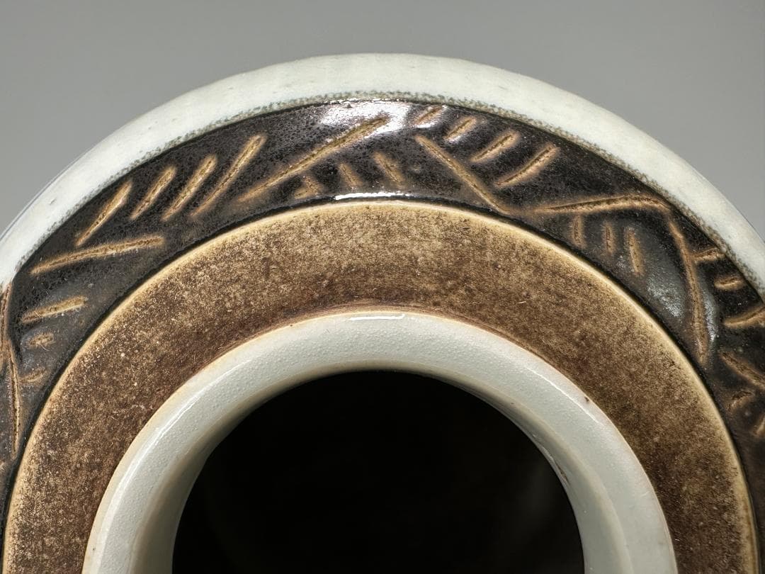 中国青磁 清朝 清時代 青花釉裏紅龍文壺 染付 辰砂 古壺 時代物