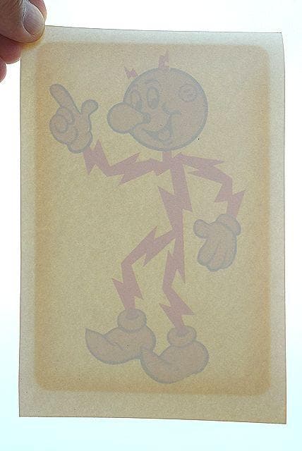 NOS レア！ 1960’s レディキロワット ビンテージ 水貼り デカール 所