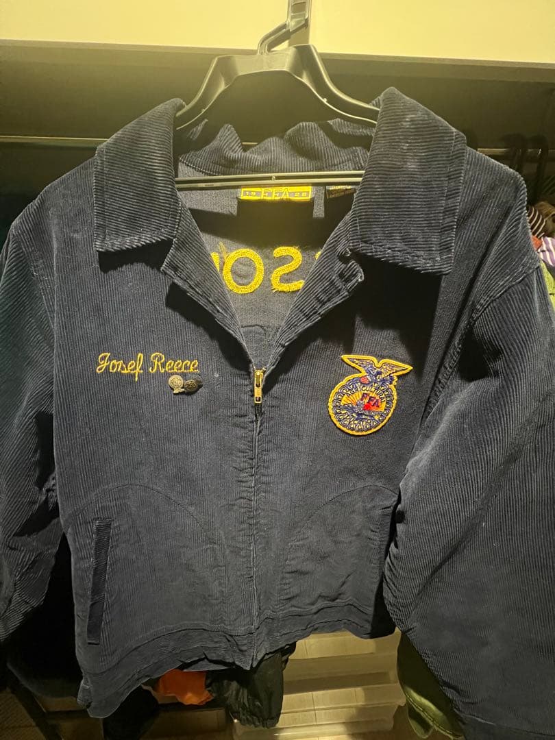 FFAコーデュロイジャケット 個人名刺繍入り　美品