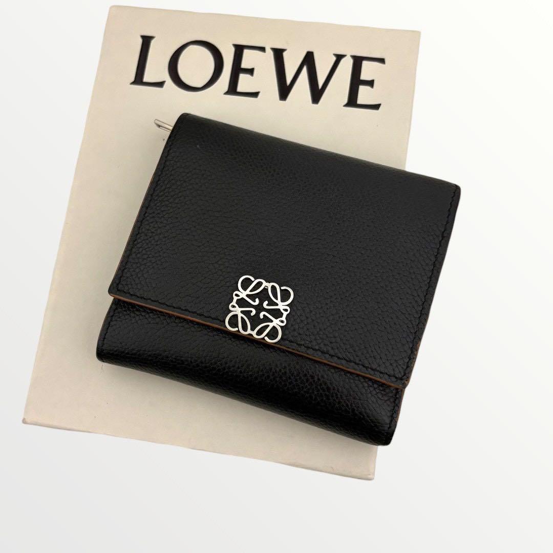 極美品✨ LOEWE アナグラム バーティカル ウォレット スモール