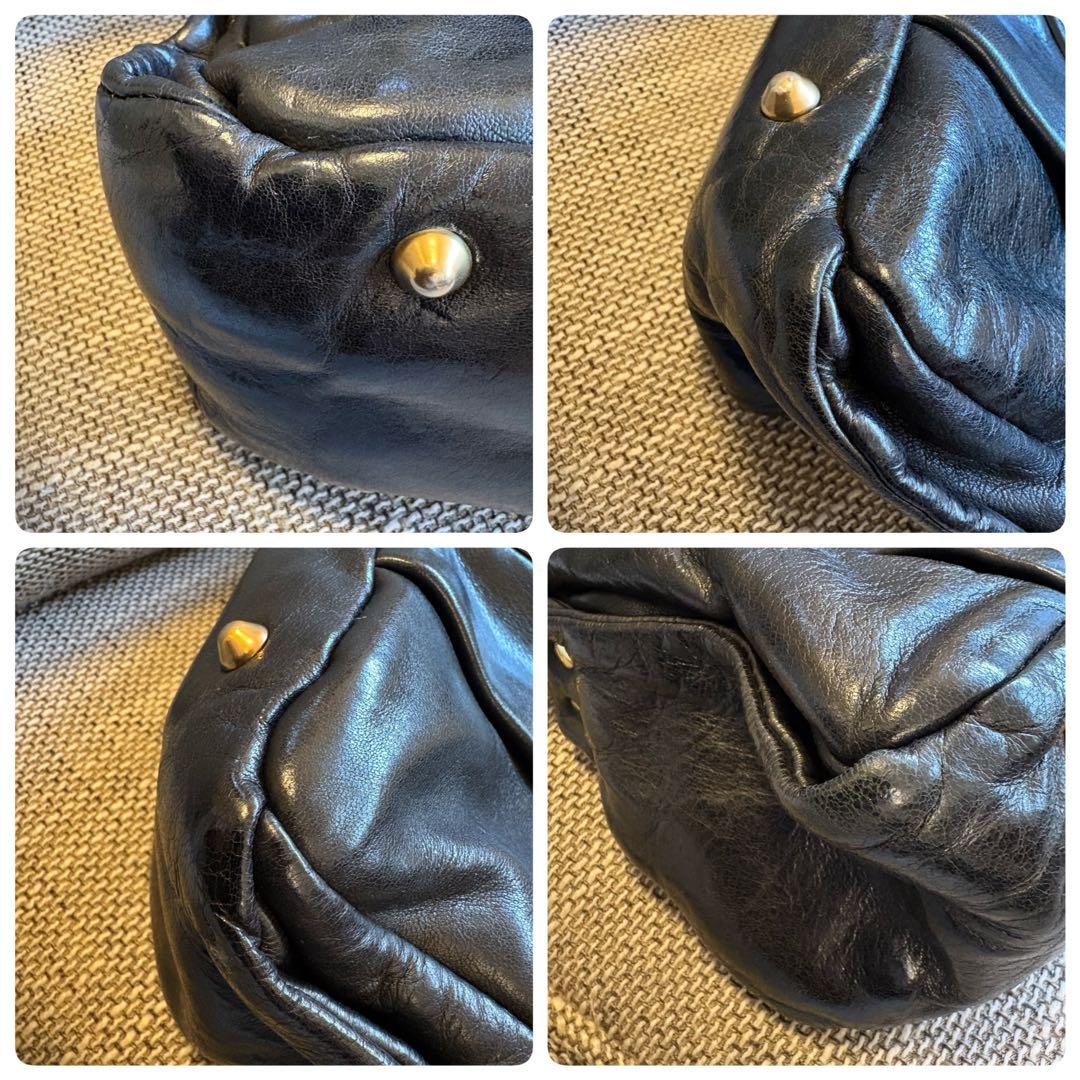 【美品/付属品付】Chloe エロイーズ 本革 ハンドバッグ 黒 Y2K 希少