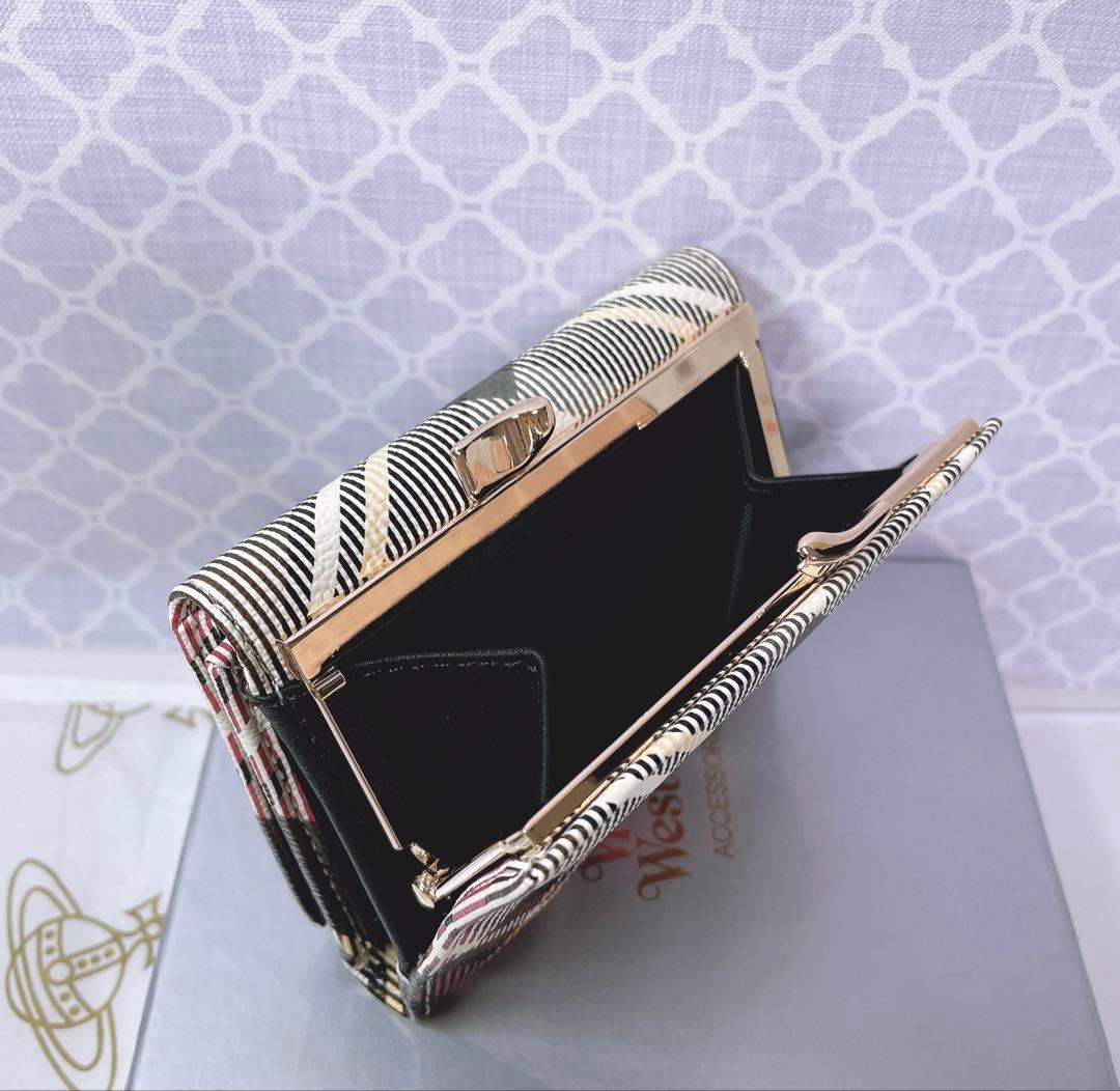 【可愛すぎ♡新品】可愛い ヴィヴィアン・ウエストウッド チェック 三折り財布