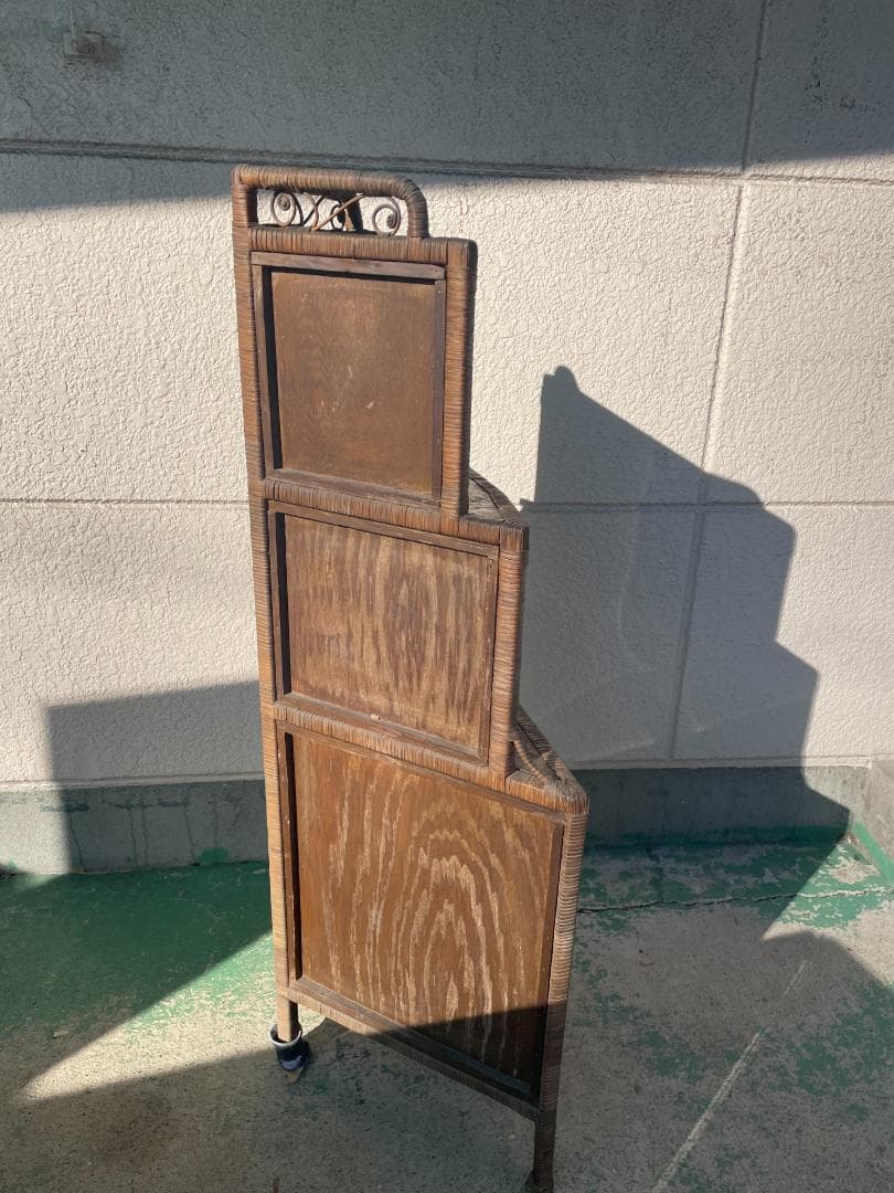レア品】昭和アンティーク家具 激レア品 木製家具 コーナー置き 昭和レトロ