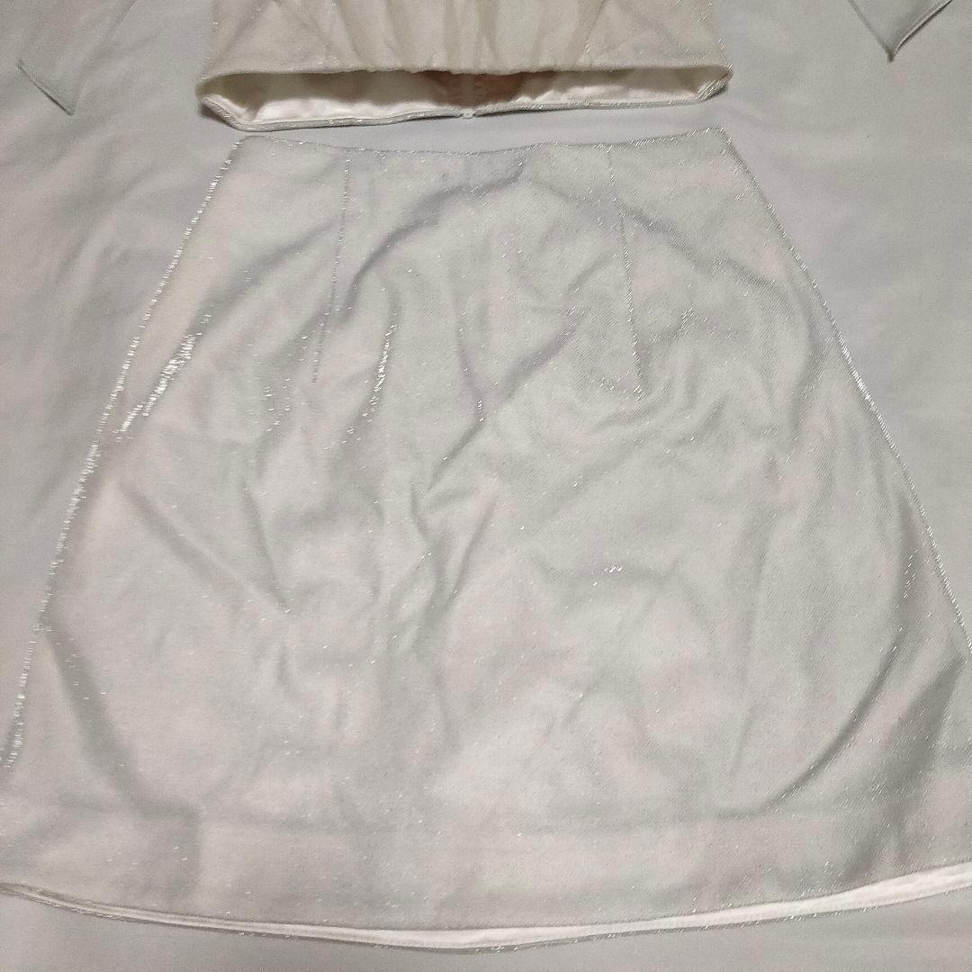 【人気のXS】ROBE de FLEURS ホルターネックxラメ セットアップ