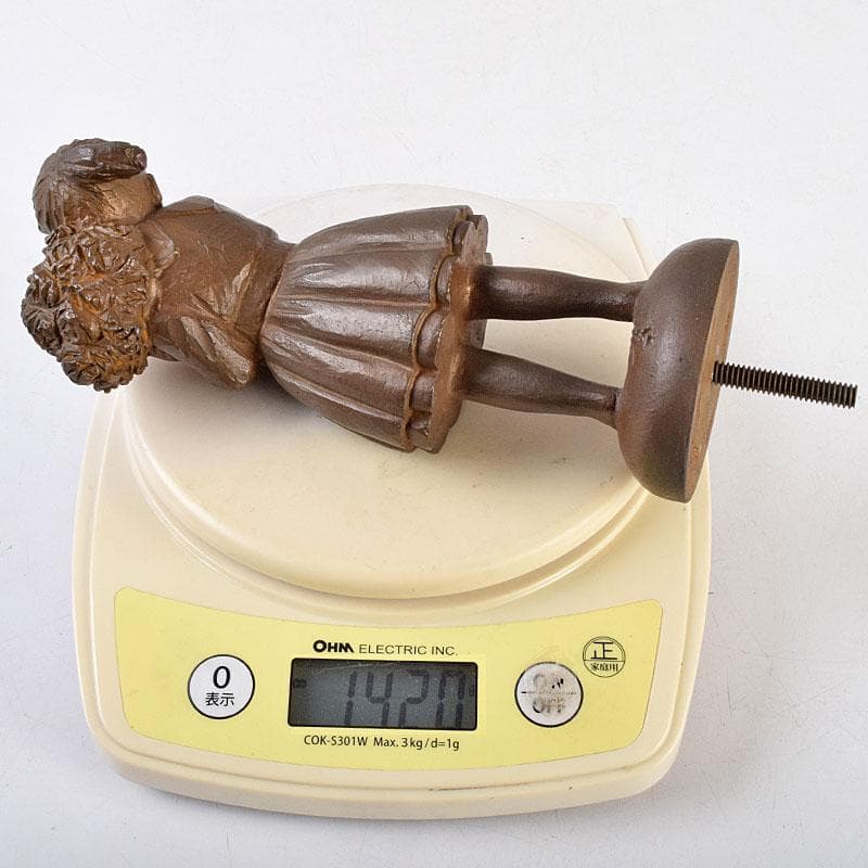 加藤豊作 ブロンズ 少女像 「花束」 台付 共箱 M R9183 - メルカリ