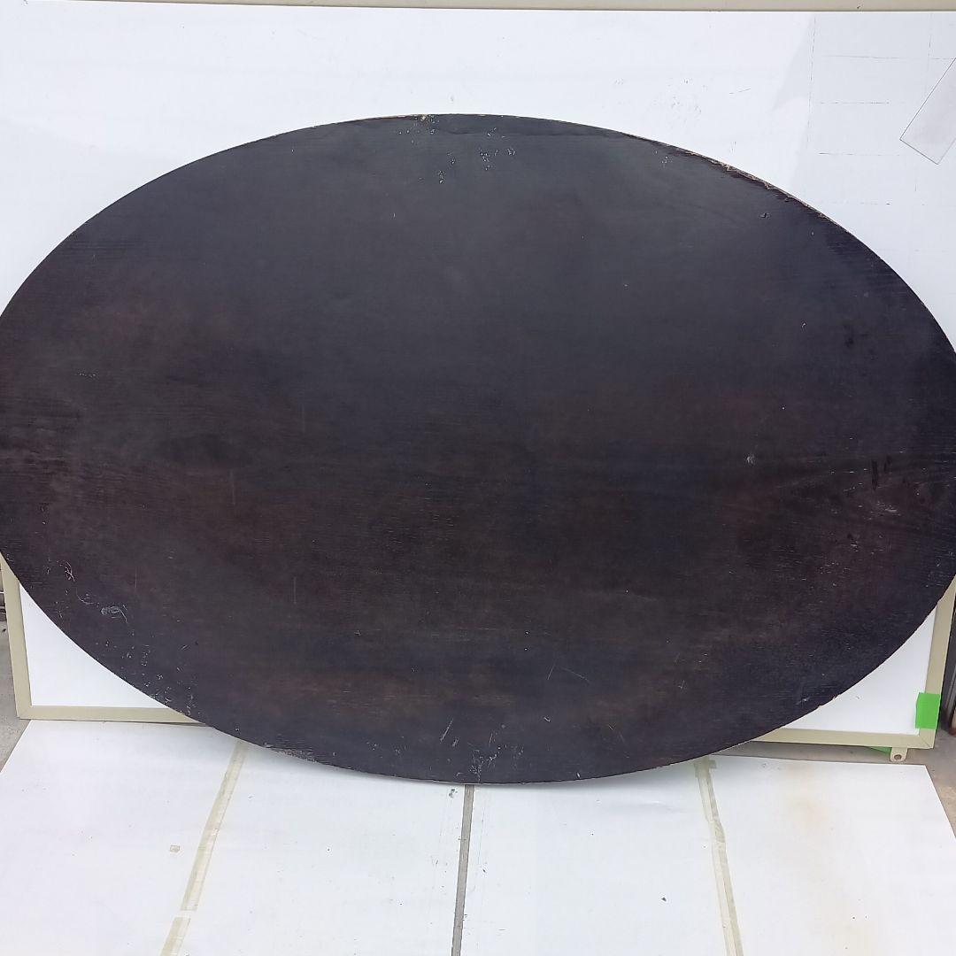 リビンズ 家具調こたつ 楕円形 黒色