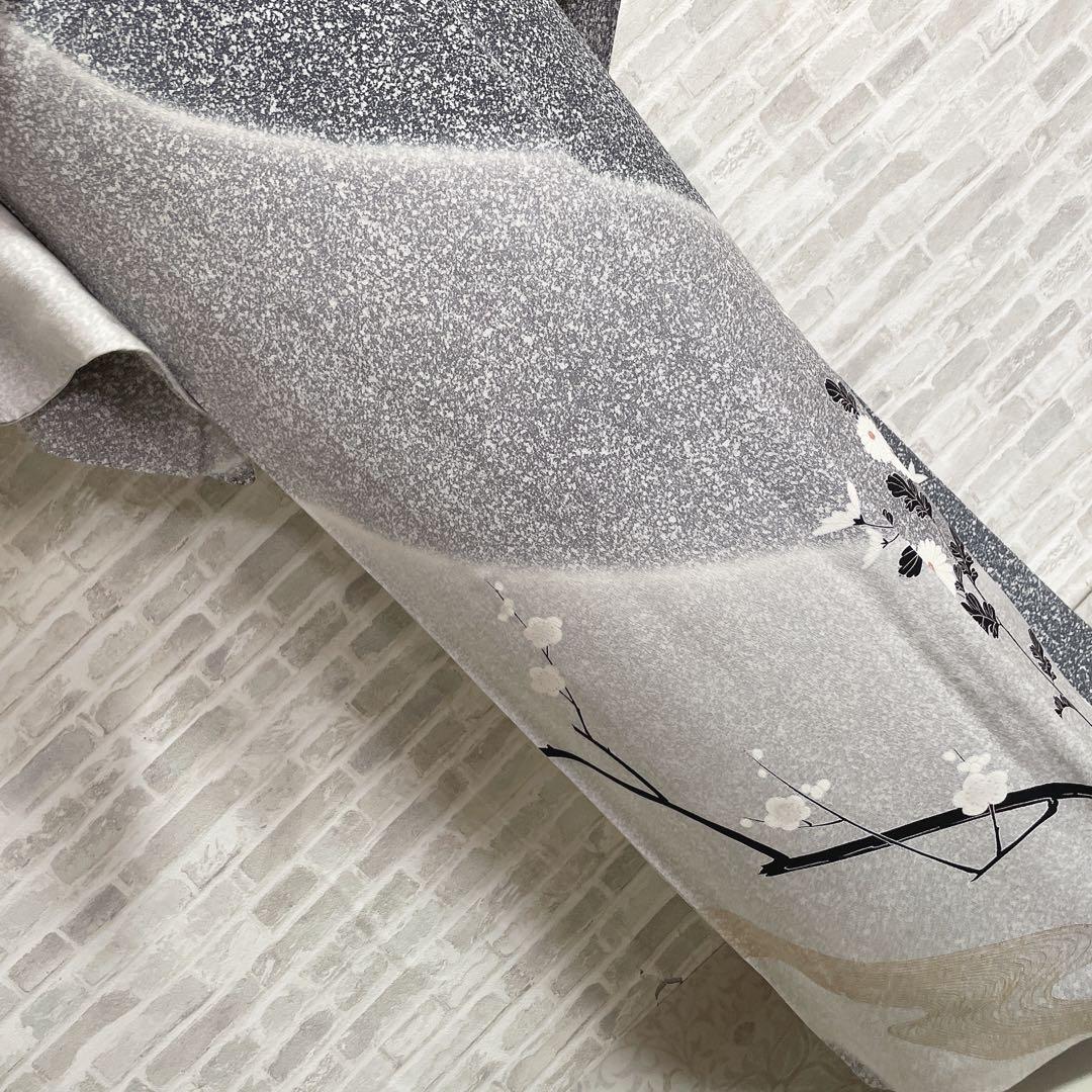 訪問着 フルセット 桜の木 菊 流水 金彩加工 叩き染 入学式 卒業式 I2