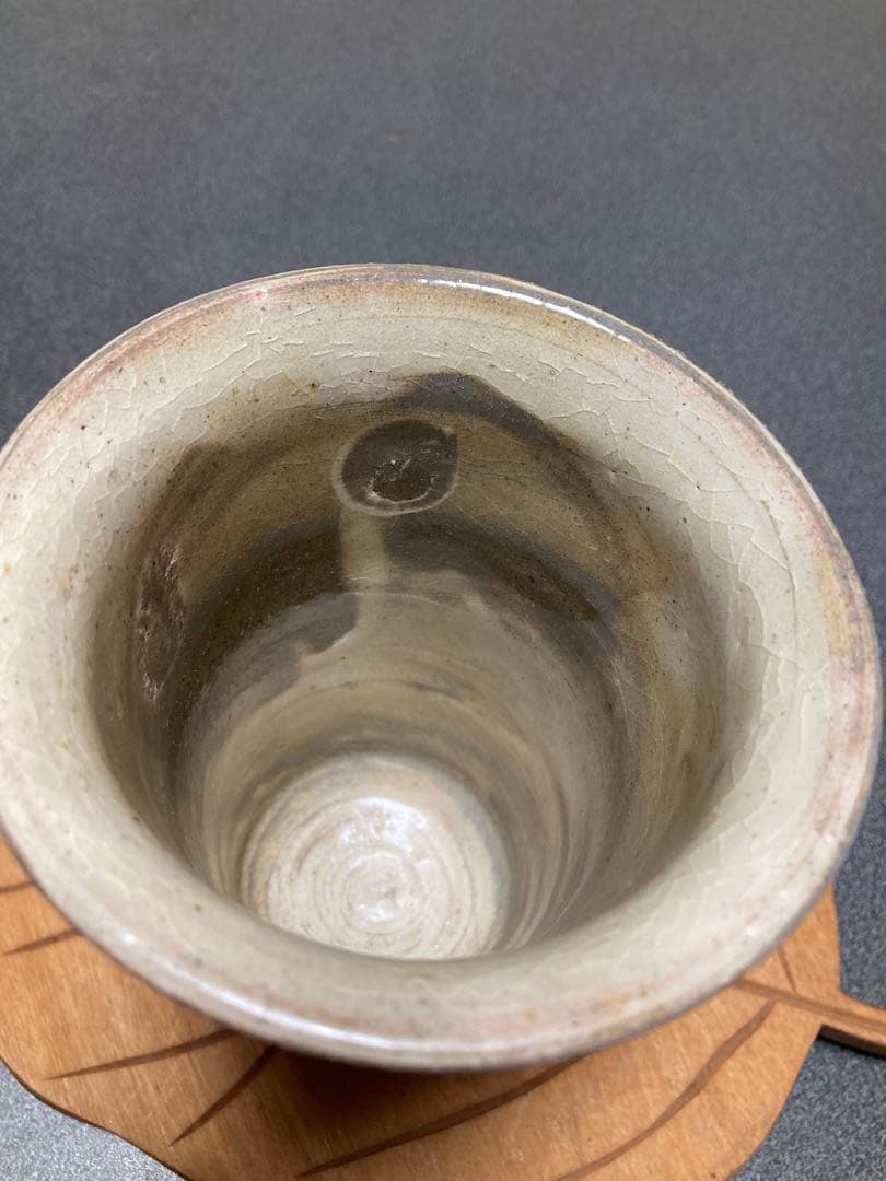 粉引花入 粉引花入 吉田善彦作荒川豊蔵の推薦手紙