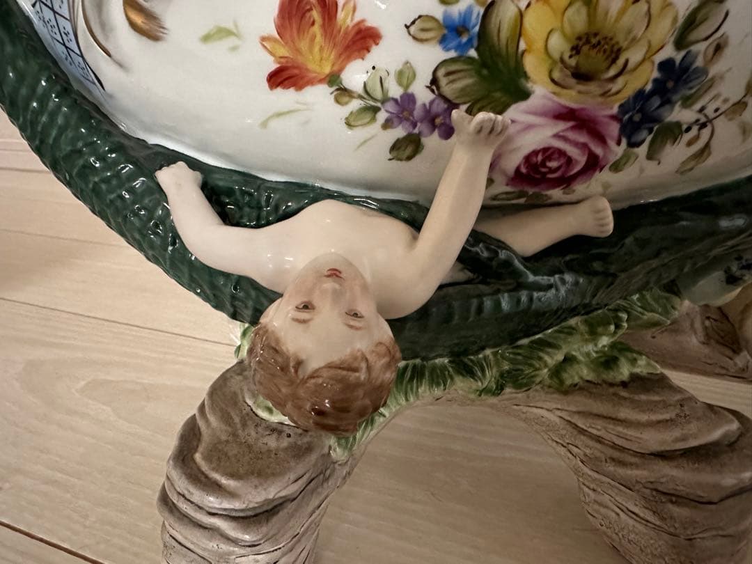 マイセンMeissen 美人天使図コンポート 特大45cm