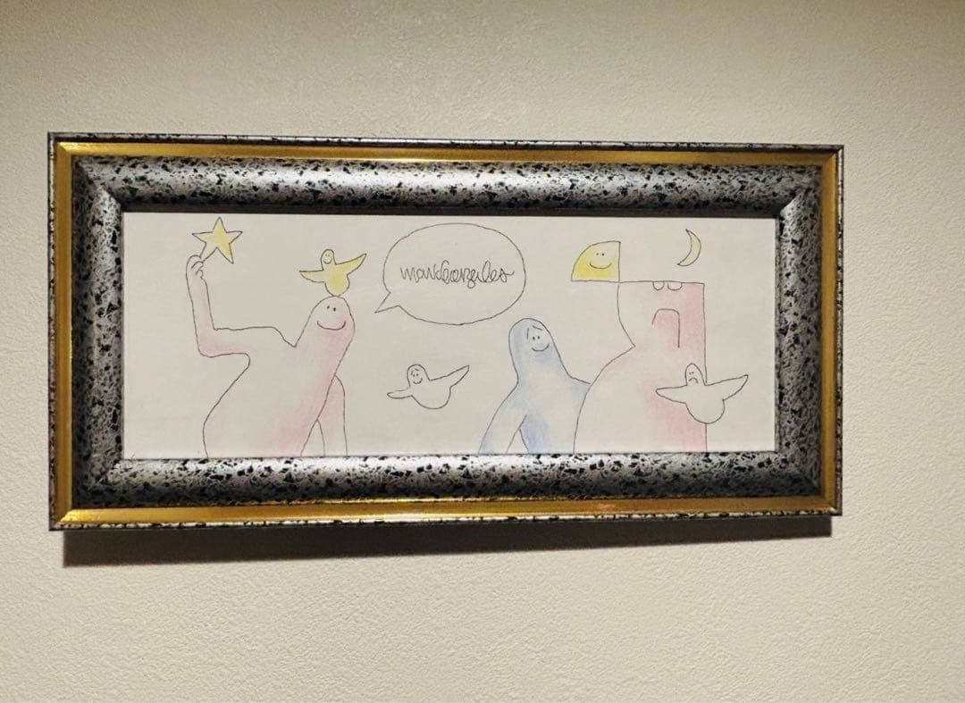 mark gonzales マークゴンザレス 原画 額入 直筆サイン入