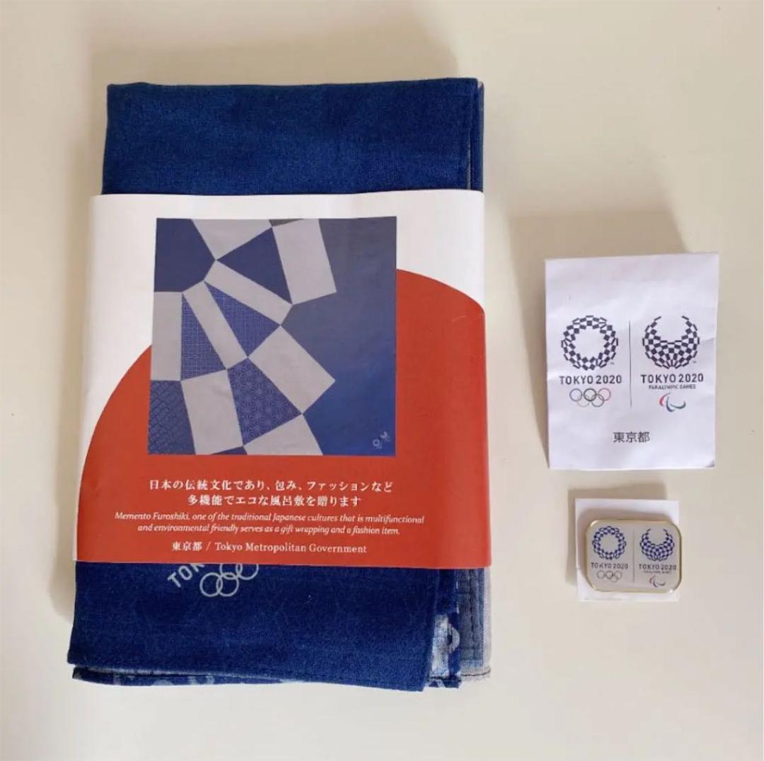 東京オリンピック 1964年地下鉄モチーフ 風呂敷 スカーフ 東京