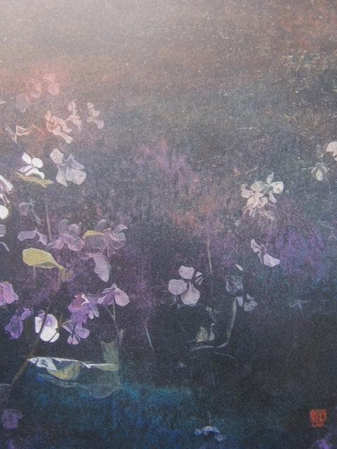 波多野杜邦、【春想】、希少な額装用画集より、新品額装付