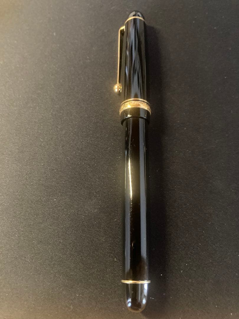 514 オーバーホール済み 万年筆 PLATINUMプラチナ ロング 18k PLATINUM