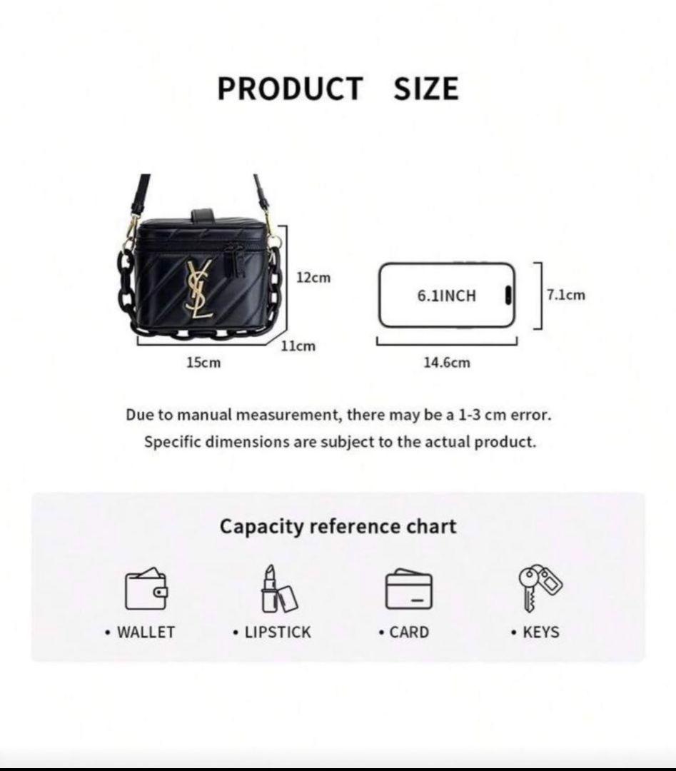 イヴサンローラン YSL ヴァニティポーチ チェーンバッグ 新品未使用