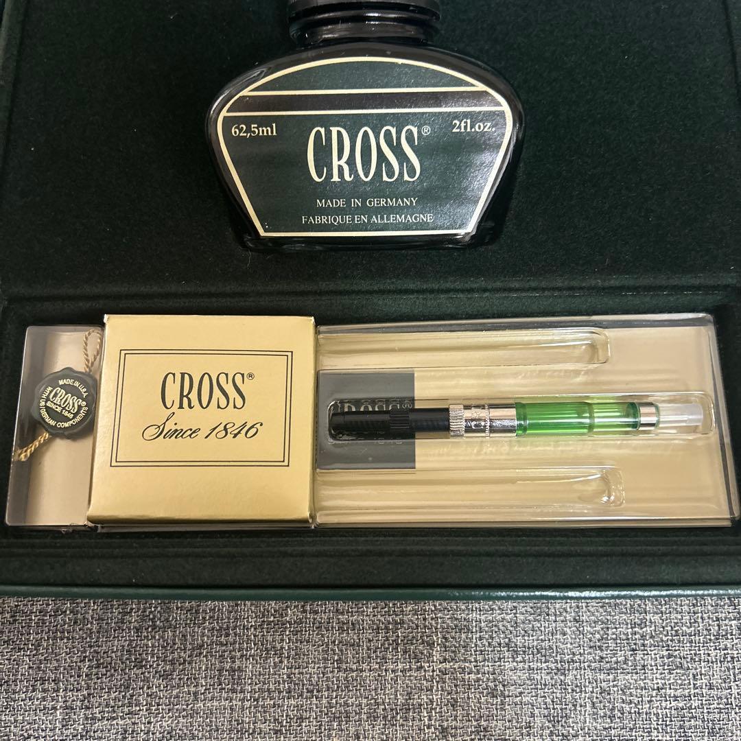 Cross クロス 万年筆 ギフト グリーンインクボトル タウンゼント
