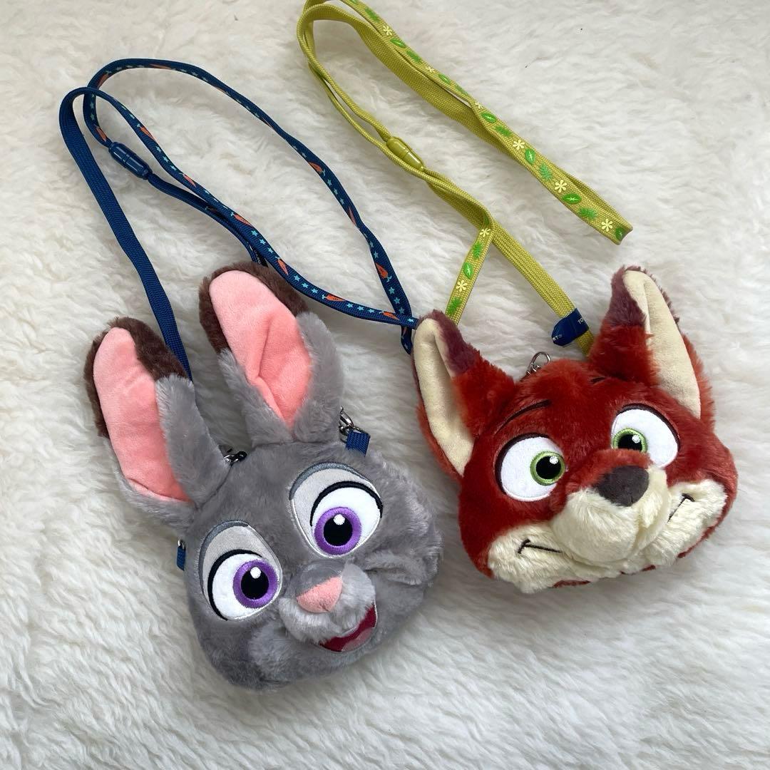 美品 ズートピア パスケース ポシェット 2個セット ニック ジュディ