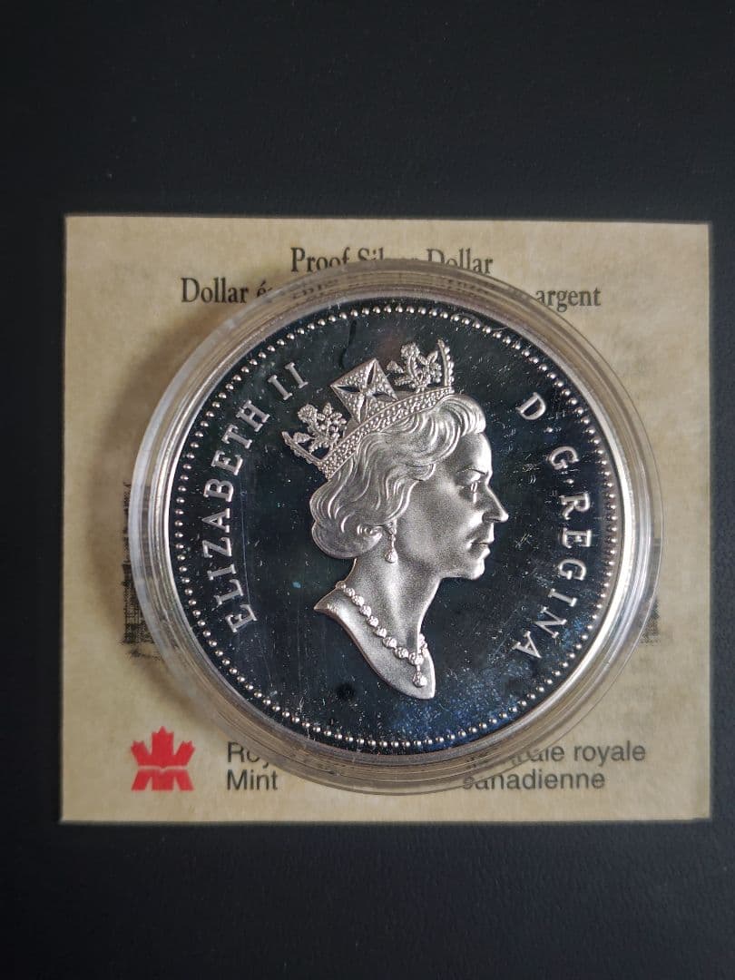 加 DOLLAR 225周年記念(1774〜1999) PF銀貨、説明書付