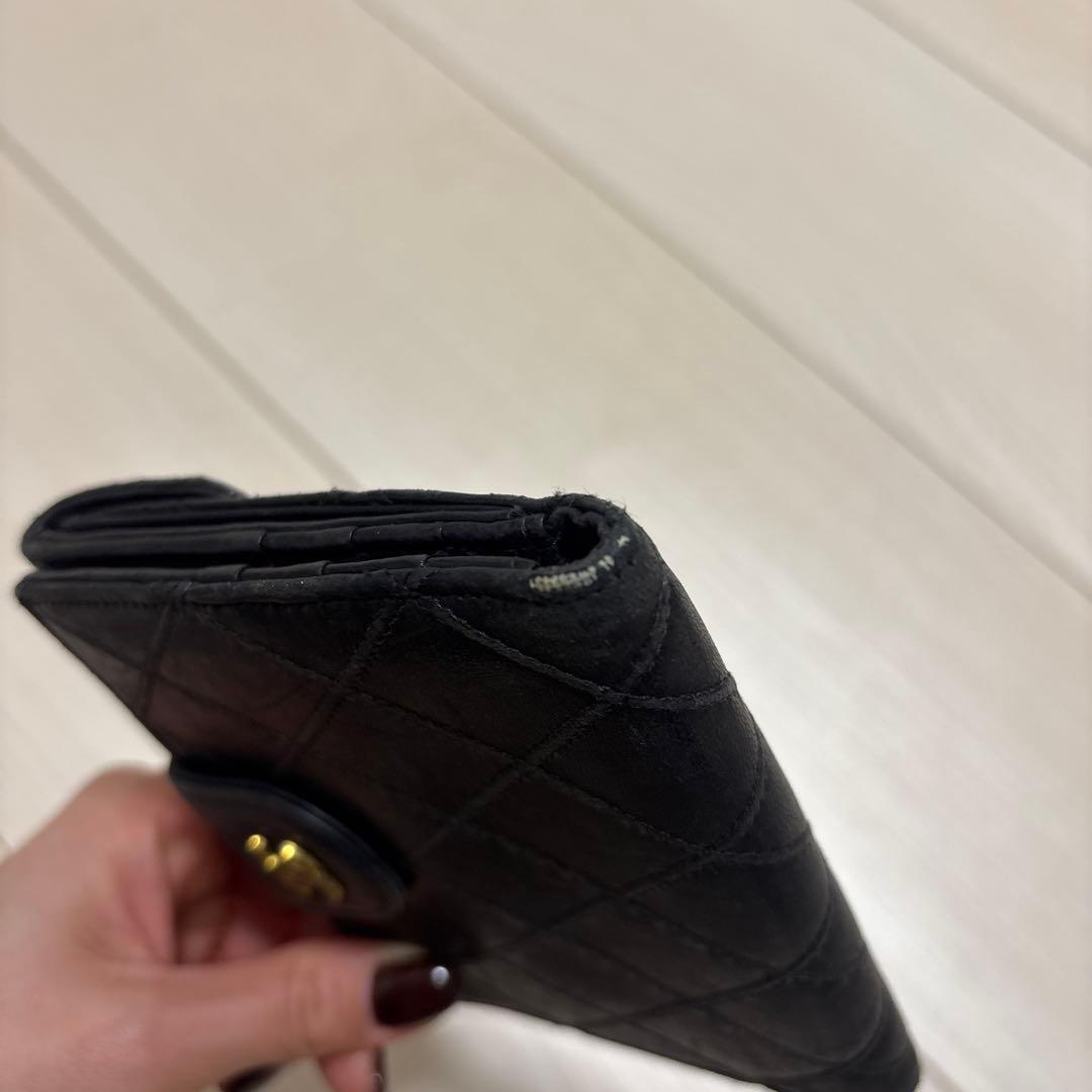 正規品 CHANEL ビコローレ ラムスキン 二つ折り財布 Wホック - メルカリ