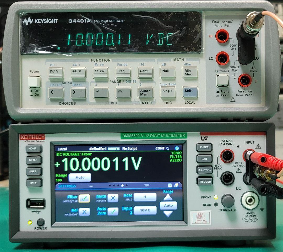 ②KEYSIGHT/HP 34401A 6.5桁 デジタルマルチメーター整備品