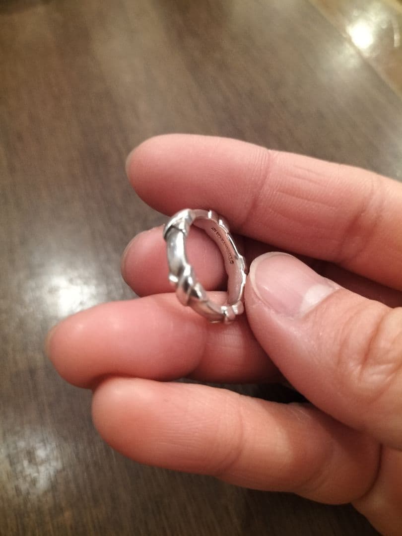 シズク　ティファニー　ファイブクロス　シルバーリング　7号