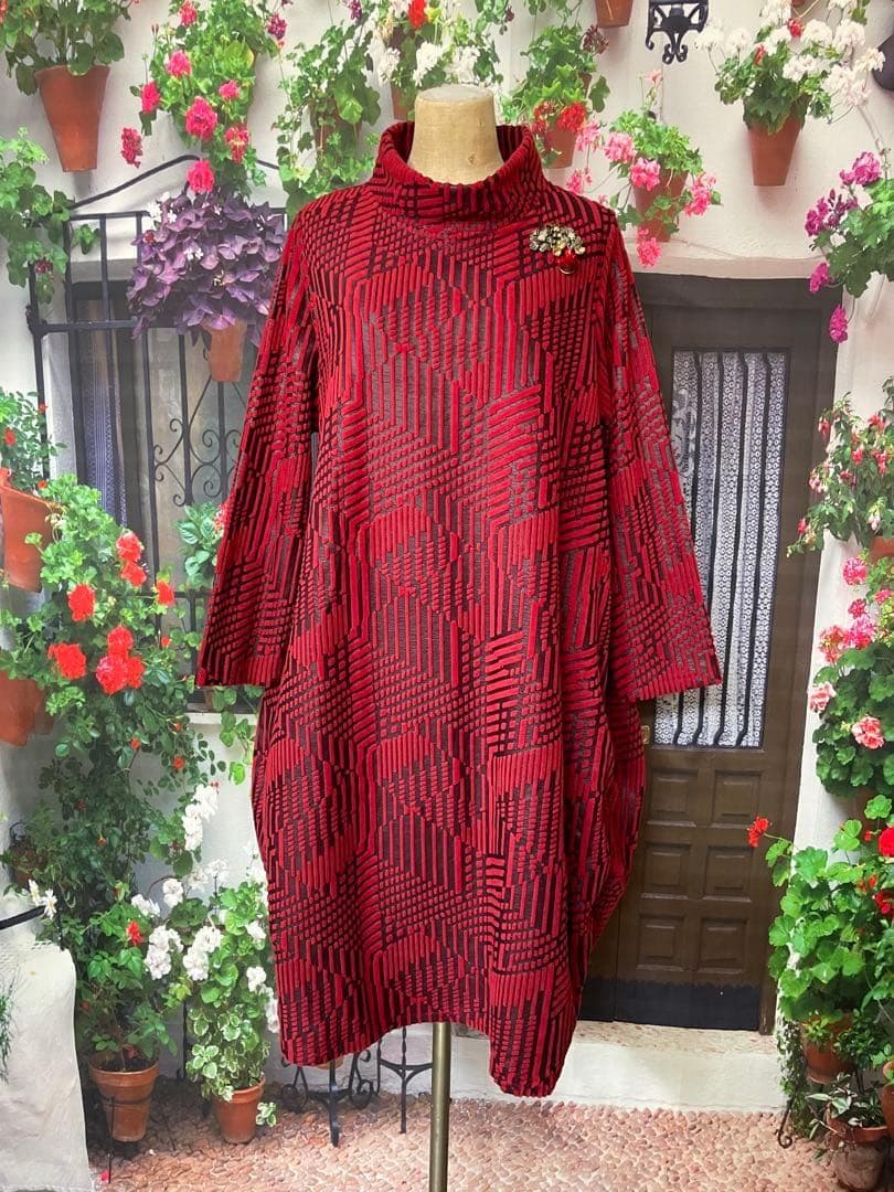 まー191新品BRILLANTE スモーク柄 コーデュロイコクーンパンツ