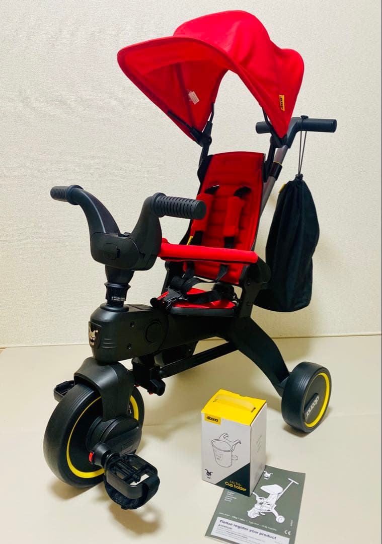 Doona Liki Trike S3 折りたたみ 三輪車 レッドガード付 美品】doona