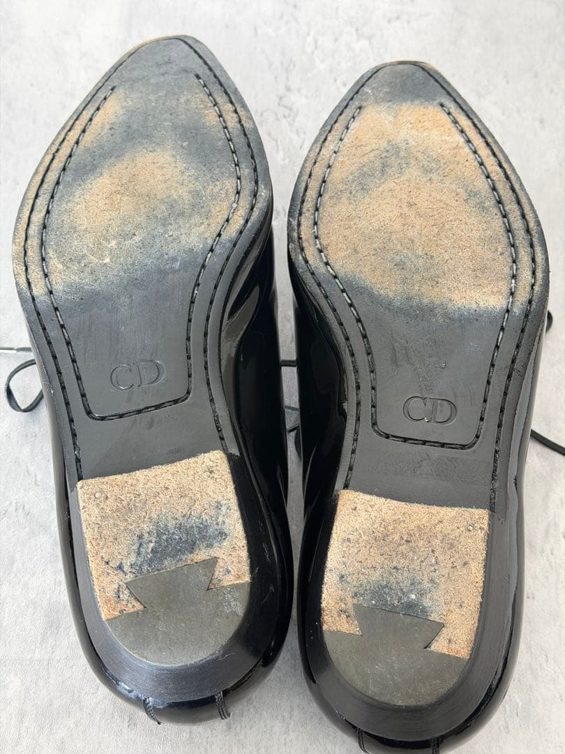 ディオールオム エディ期 パテントレザー レザーシューズ