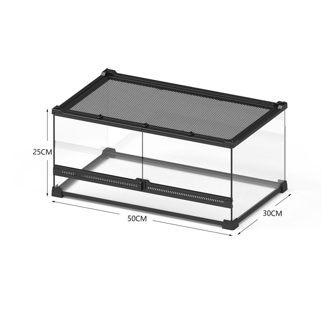 爬虫類ケージ 904545 付け木中央62㎝ 配線穴+ 温室・飼育ケース 爬虫類