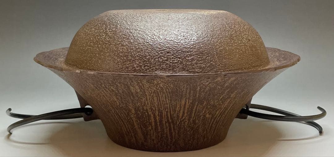 人間国宝 佐藤浄清 茶釜 雪景地紋 富士釜 釜釻 共箱 X803 - メルカリ