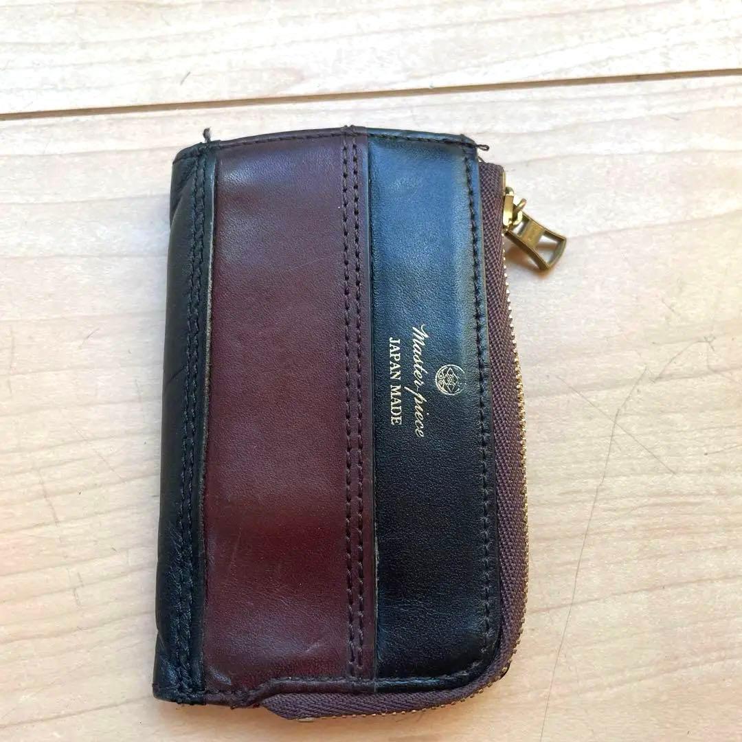 master-piece レザーキーケース ブラウン/ブラック。32 - メルカリ