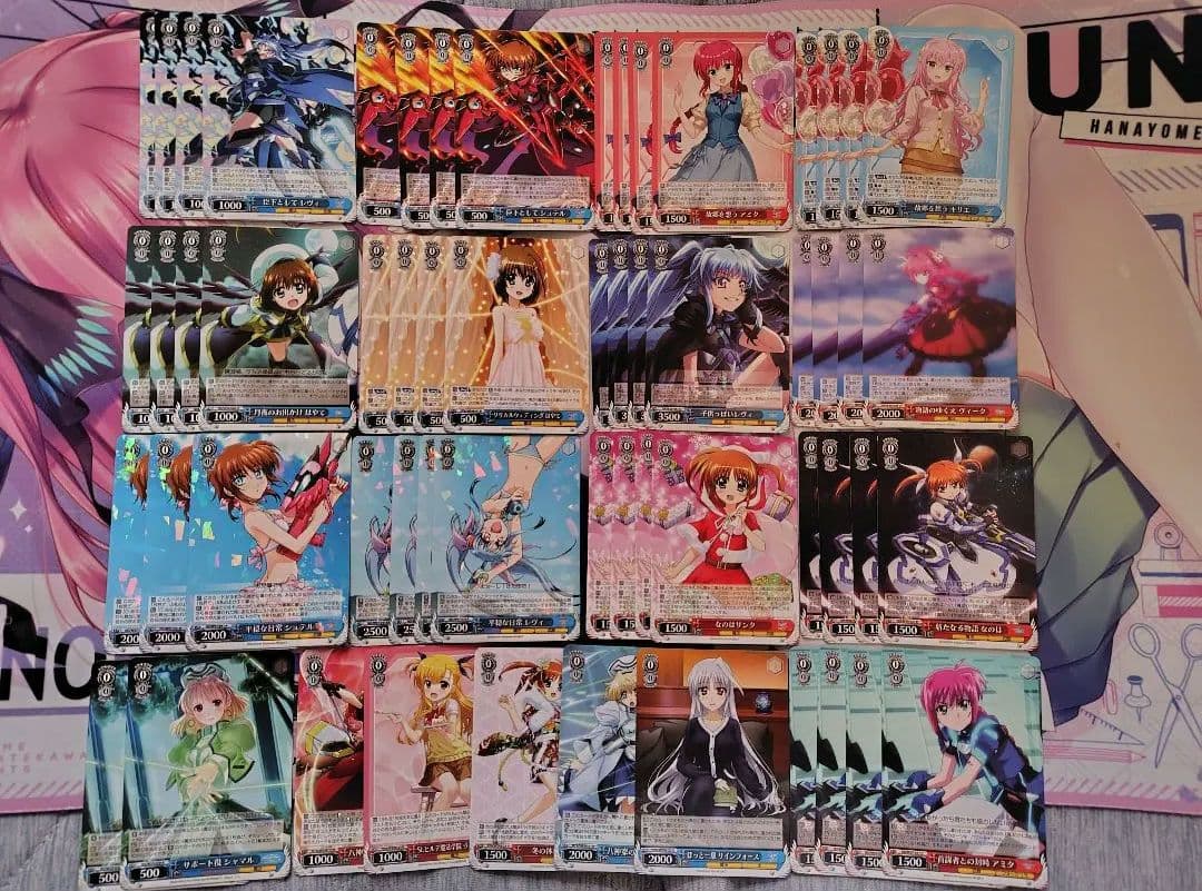 ヴァイスシュヴァルツ 魔法少女リリカルなのは 8電源デッキ 構築パーツ付き