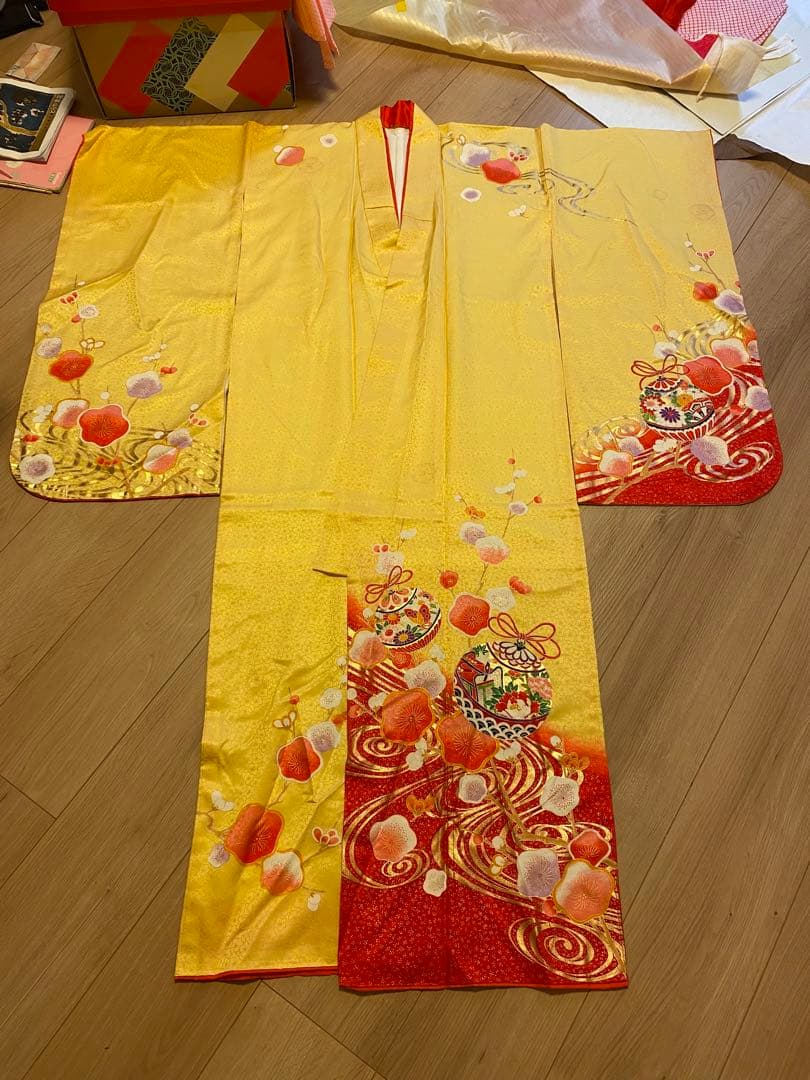 【たっぴ】七五三着物セット(イエロー)7歳 女の子