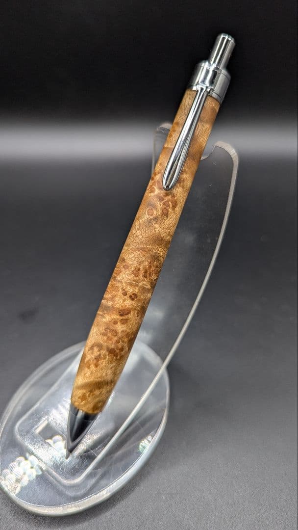 425ペン工房翌檜 極上 マーブルウッド 瘤杢 縮杢 木軸シャーペン
