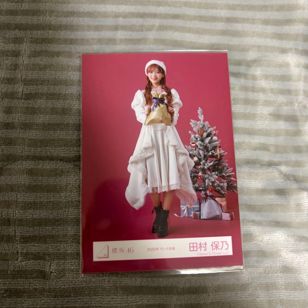 櫻坂46 生写真 2025年サンタ衣装 田村保乃 ヒキ - メルカリ