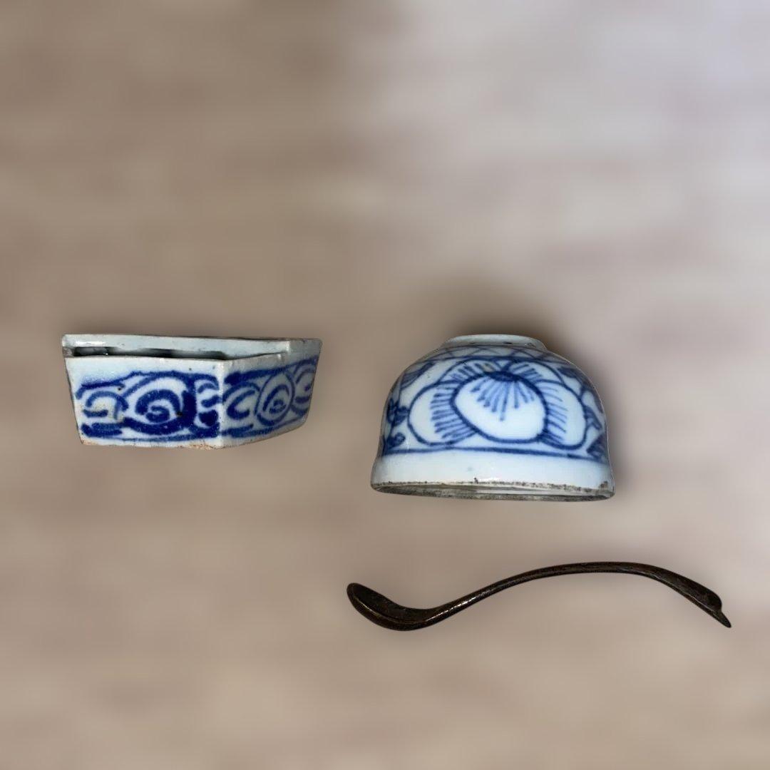 書道具 清時代 水入れ 筆洗い スプーン 書道具 清時代 水入れ 筆