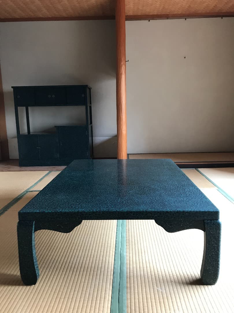 津軽塗 座卓 高級座卓 津軽塗 特徴的な脚デザイン