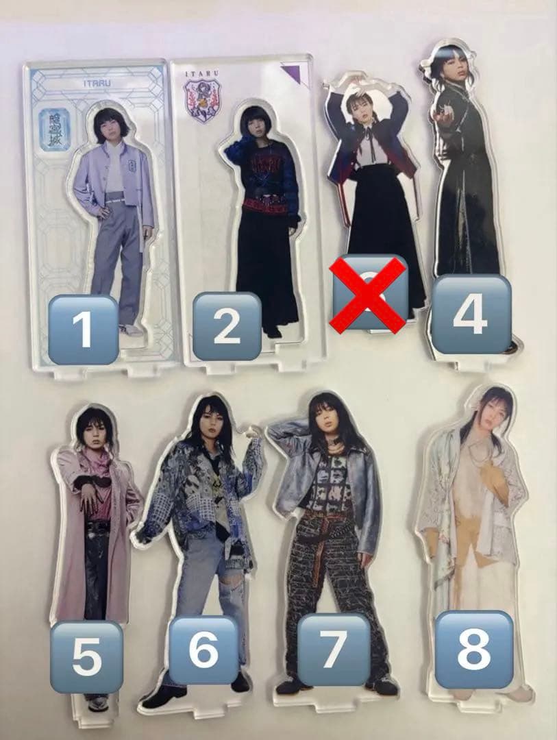 バラ売り可能】龍宮城 ITARU アクリルスタンド - メルカリ