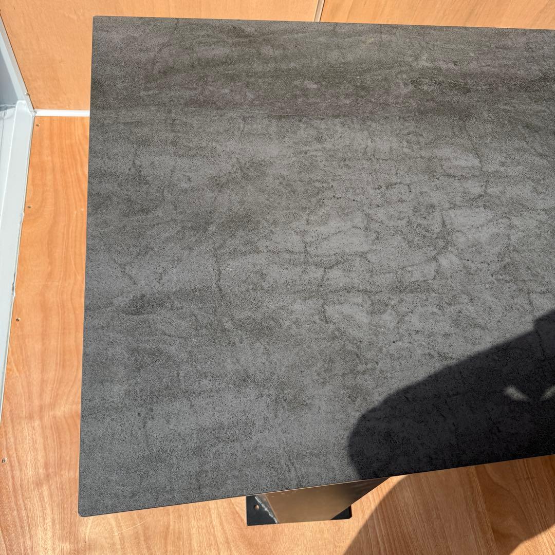 ☆セラミック加工 ダイニングテーブル☆スチール脚 V字形状脚 オシャレ