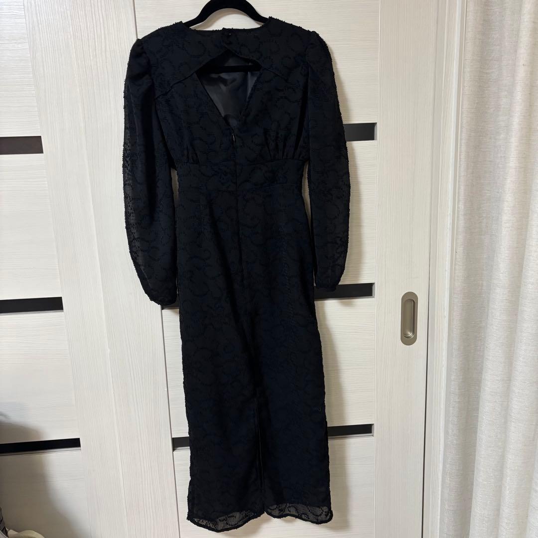 knuthmarf バックオープンシアードレス ブラック M オケージョンドレス
