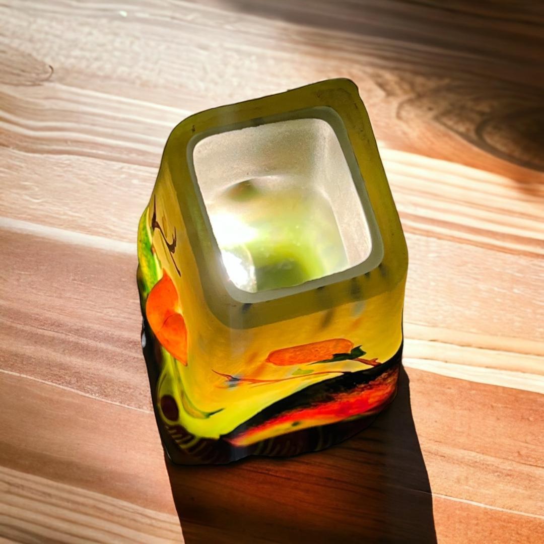 ドームナンシー 卓上照明 高さ21cm 被せガラス アンテルカレール 立体