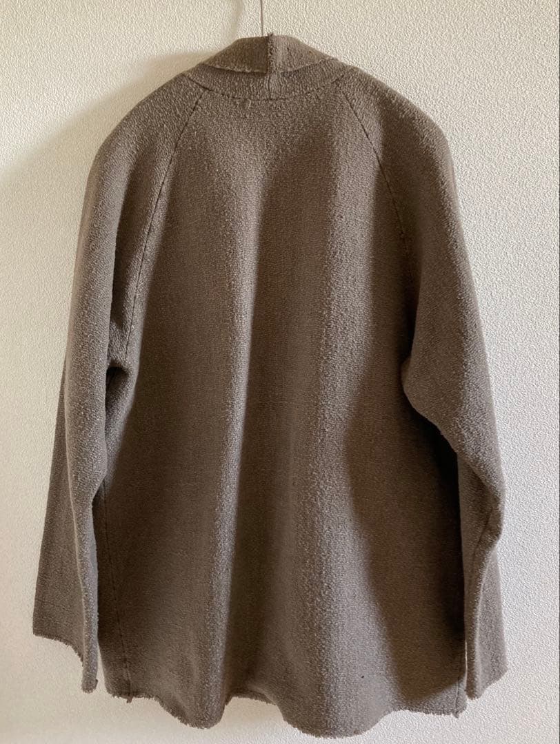 mittan ミタン　ガラ紡ジャケット　胡桃(濃)鉄媒染　サイズ3