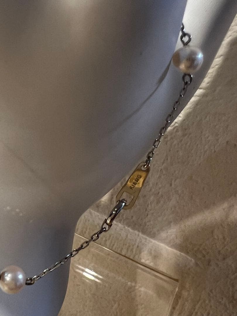 K18WGパール ブレスレット 長さ17.5㎝ 刻印あり