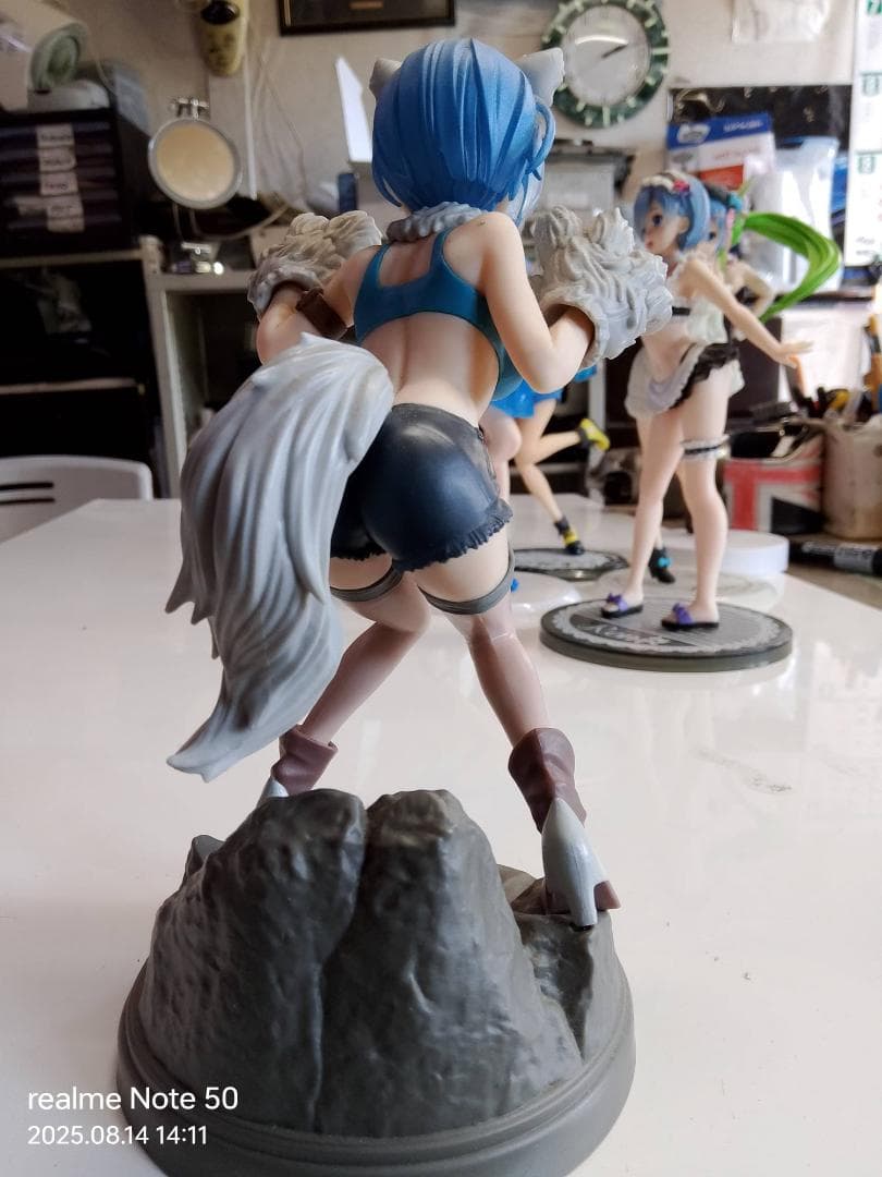 アニメキャラクター フィギュアセット。6体