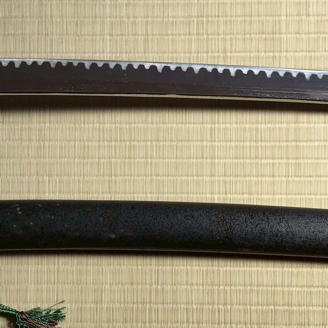 Js6 模造刀 刃紋入り刀身 石目 日本刀 大小　2本セット 昭和レトロ